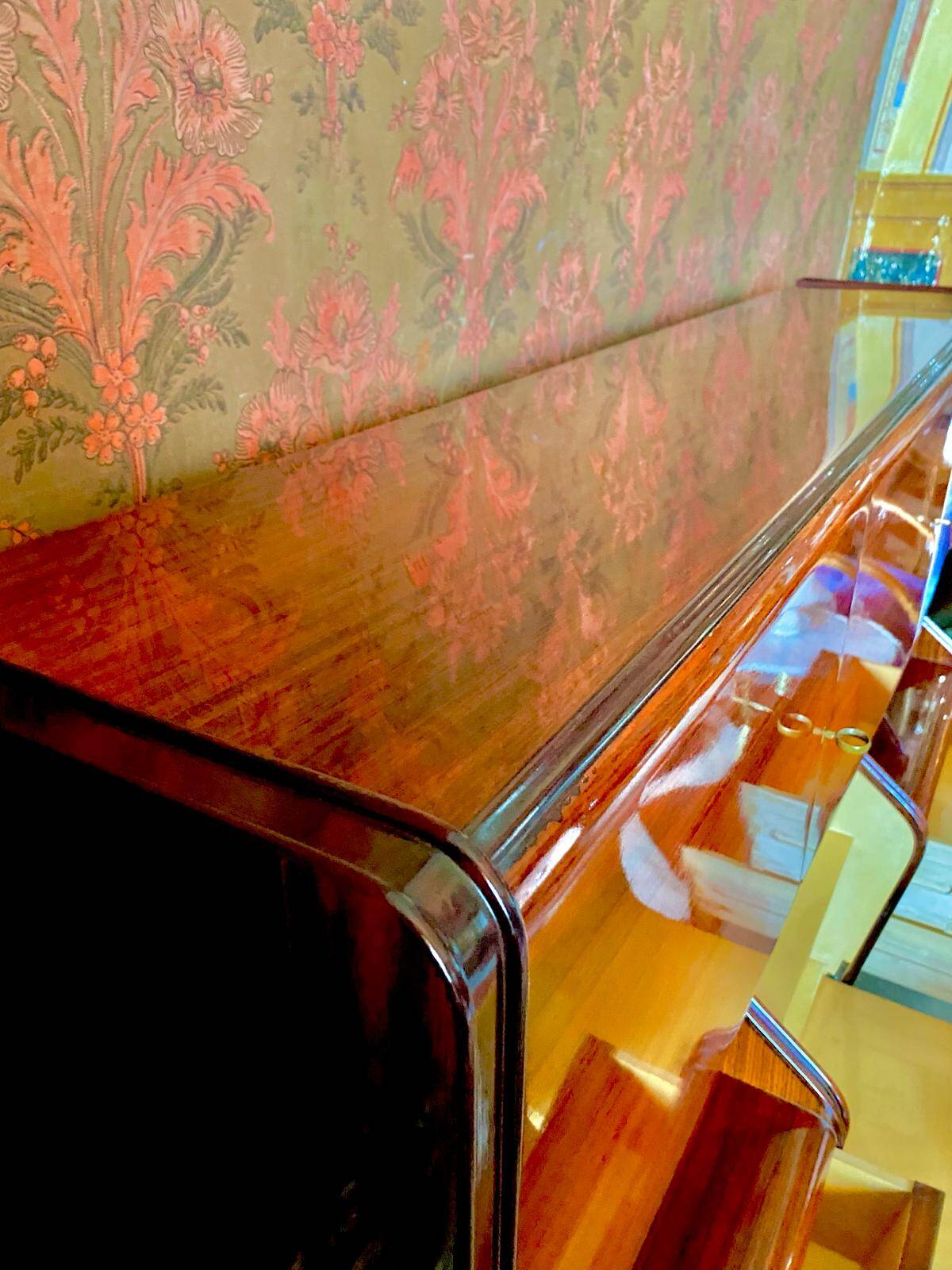 Mid-Century Modern Italian Sideboard with Bar Cabinet 1950s