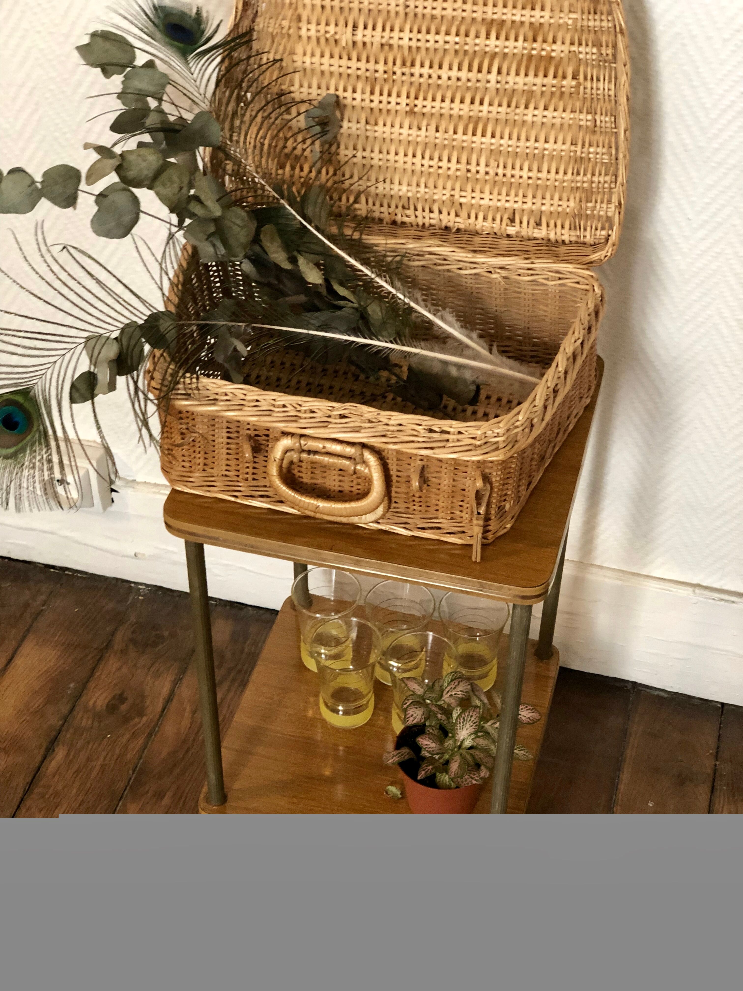 Formica and brass saddle