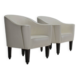 Ensemble de chaises en cuir Josef Hoffmann « Villa Gallia » par Wittmann Austria