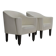 Ensemble de chaises en cuir Josef Hoffmann « Villa Gallia » par Wittmann Austria