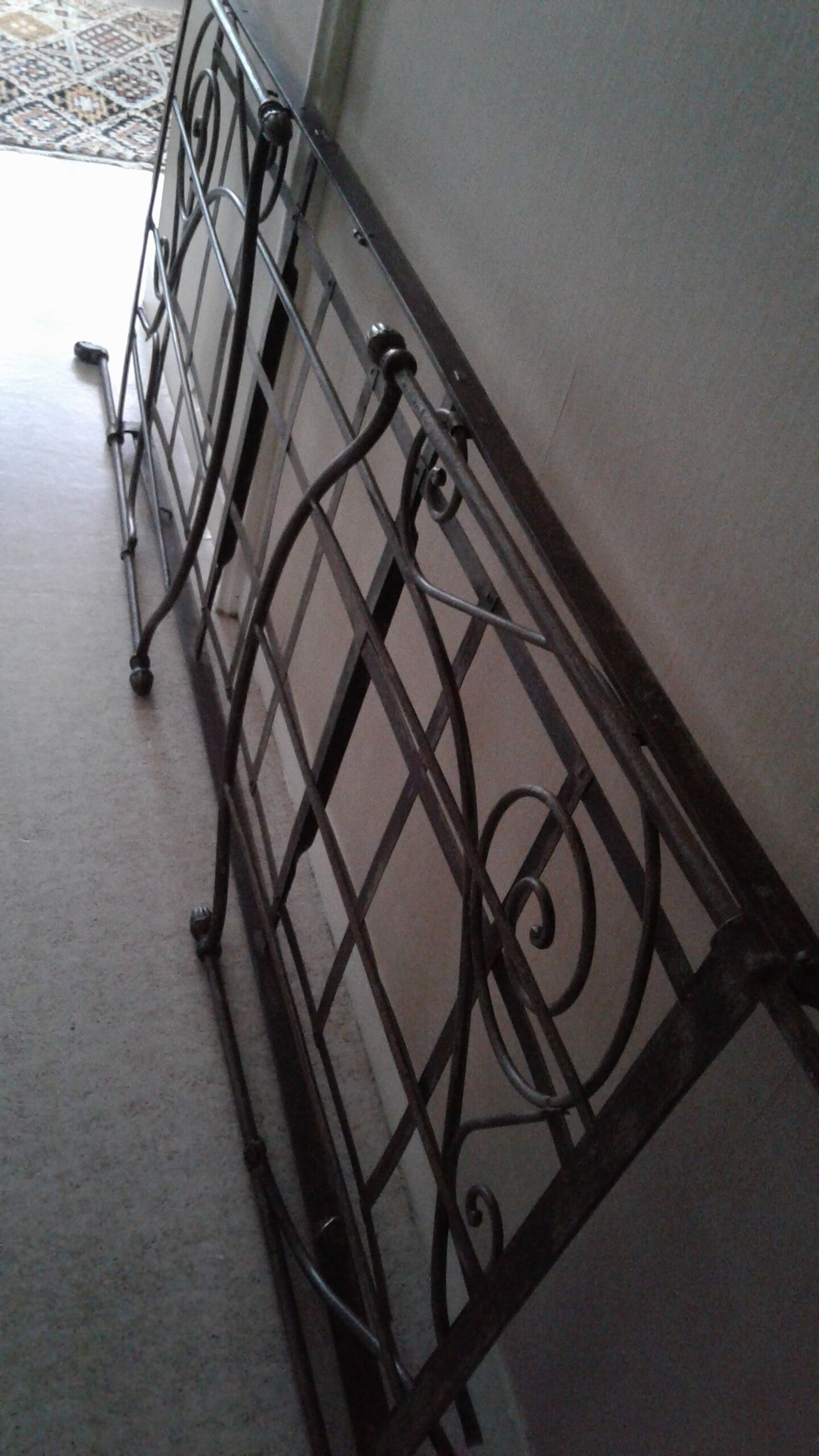 Louis XVI wrought iron bed