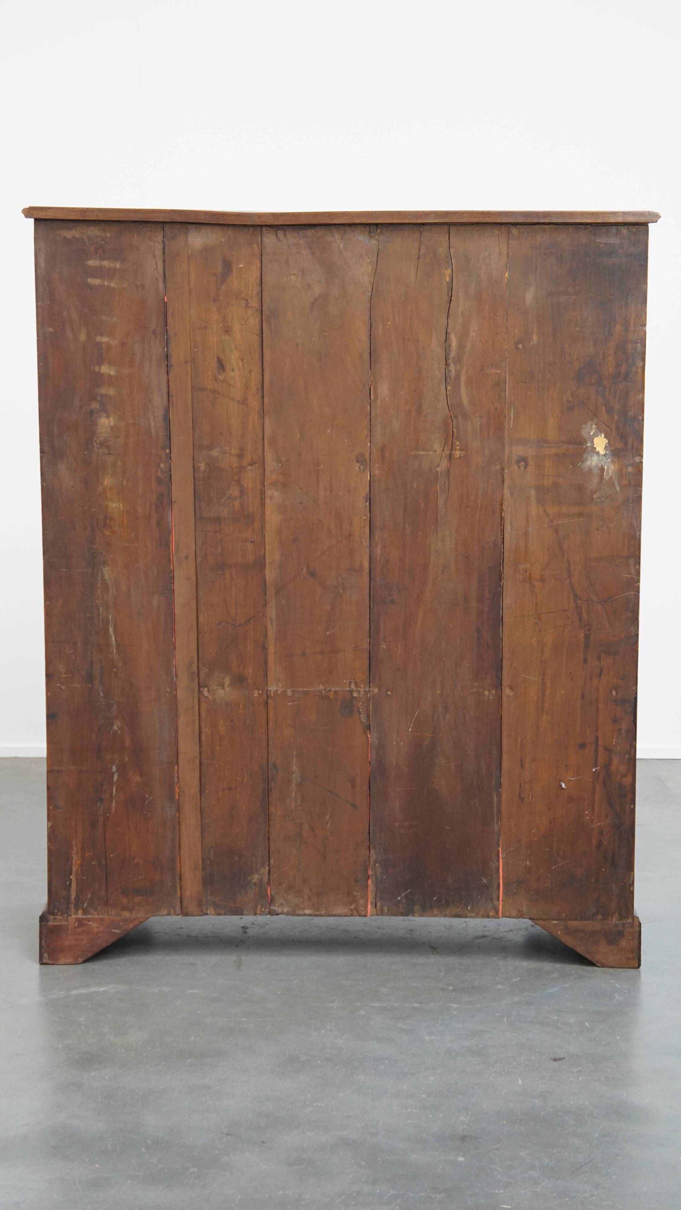 18th-Century Antique English 2-Door Cabinet