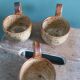 Sangria or punch cups in stoneware from Puisaye, Jean-Pierre Prud’homme