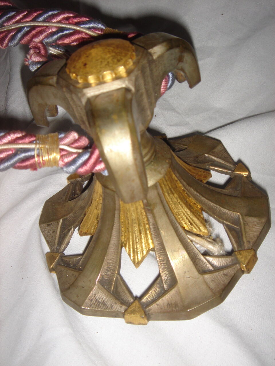 Maynadier art deco glass hanging lamp, 1920/30