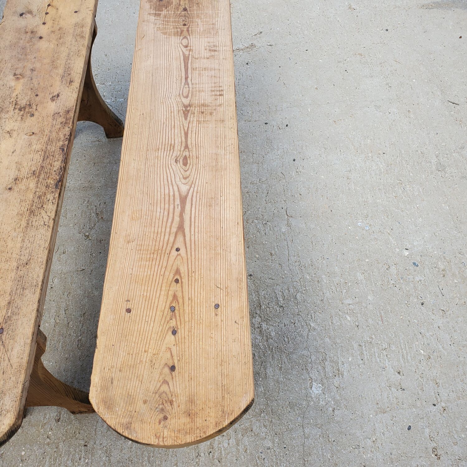 Pair of wooden benches