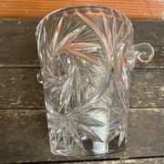Vintage Cut Crystal Ice Bucket from the 1960s, West Germany #D87