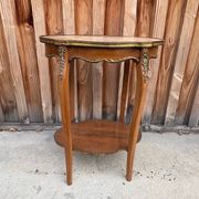 Antique Louis XV gueridon – pink marble and gilded brass – late 19th century