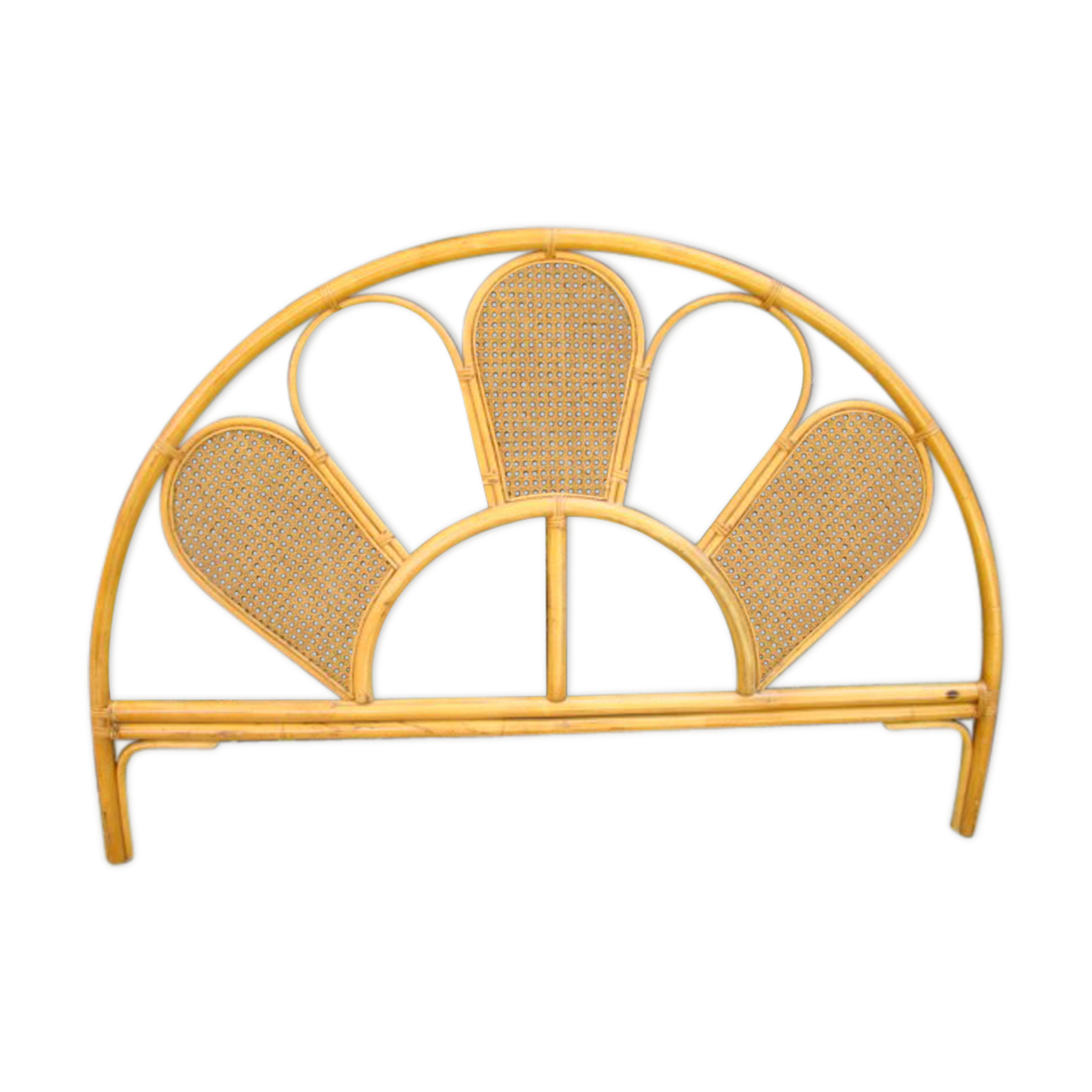 Former braided rattan/wicker headboard