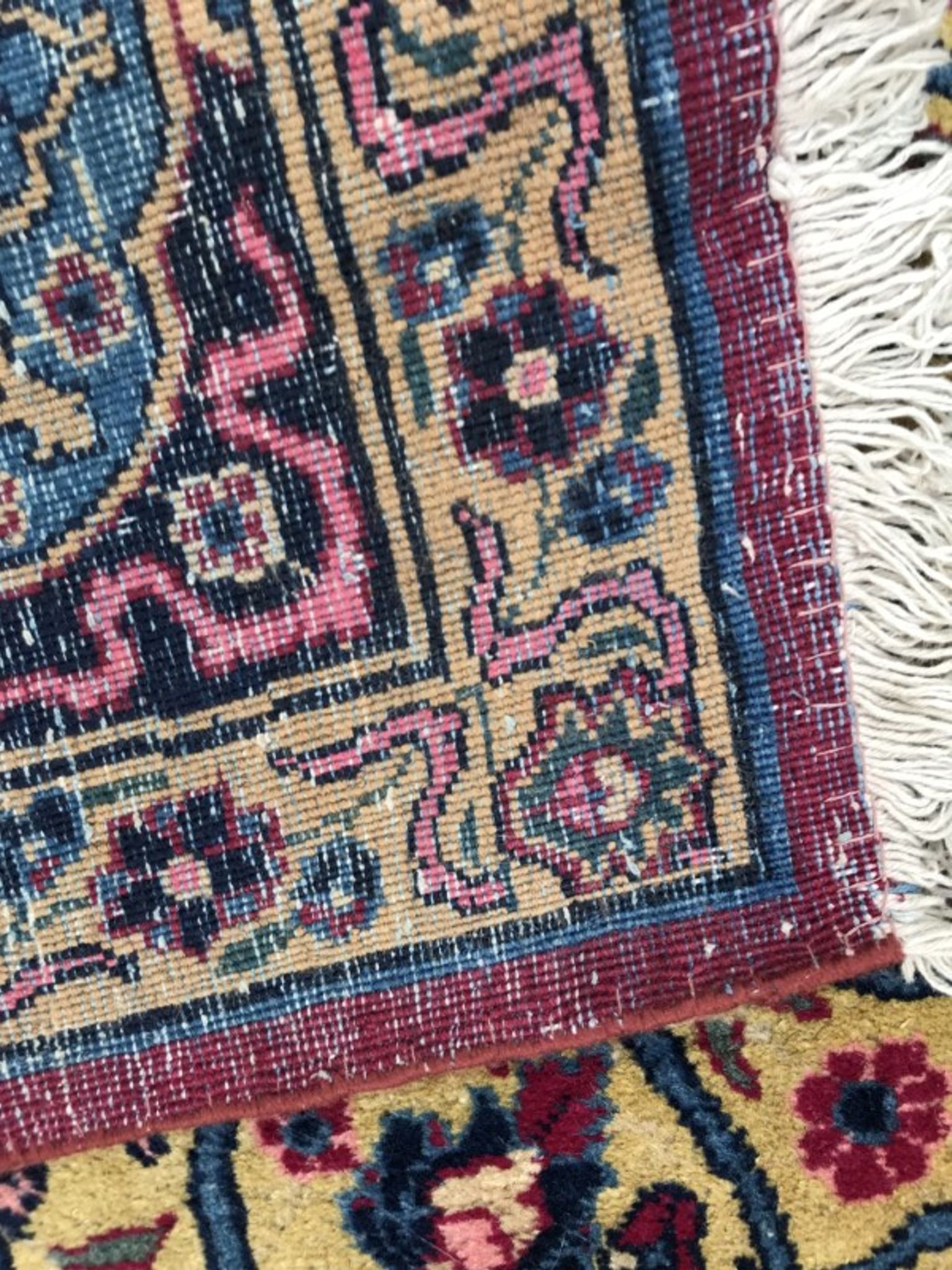 Splendid big old carpet Persian Kirman end handmade 325 X 400 CM