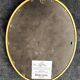 Oval mirror of 30 x 24 cm with its golden entourage of biedermeier