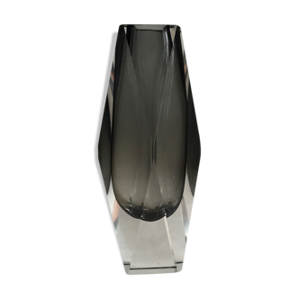 Faceted Murano glass vase, 1960