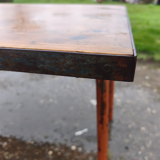 Industrial Table Iron and Wood