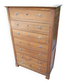 commode semainier en noyer dépoque Empire du 19e siécle