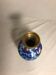 Old brass enameled flowers drawings cloisonné Vase Decoration Vintage