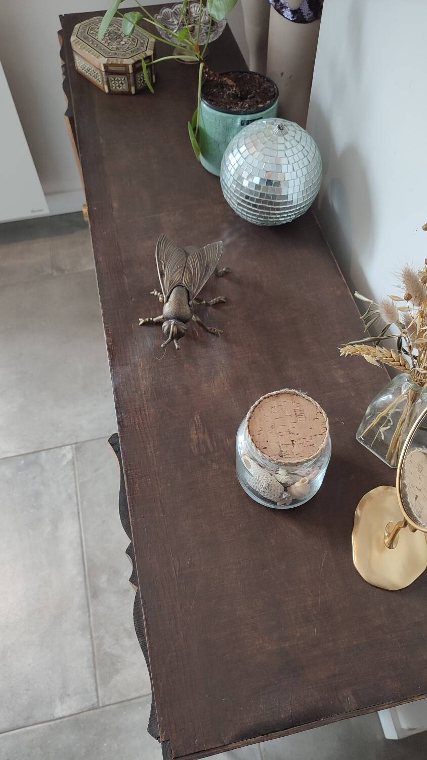 Small solid wood sideboard