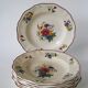 Set of 7 Digoin Sarreguemines soup plates, Agreste model, 1950