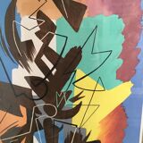 Danse espagnole Lithographie de l'artiste futuriste Gino SEVERINI