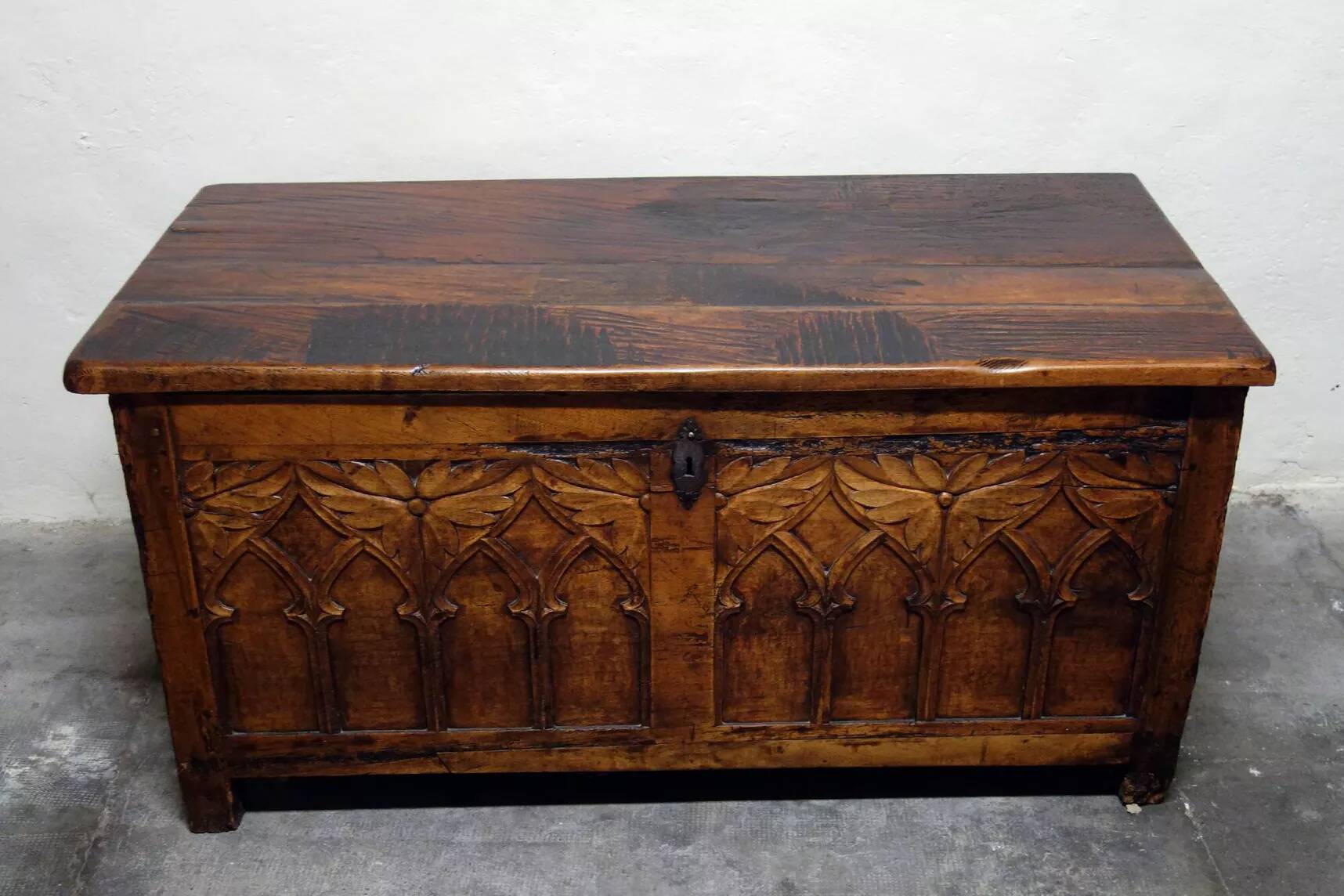 Rustic Neo-Gothic Chest, Mid-18th Century
