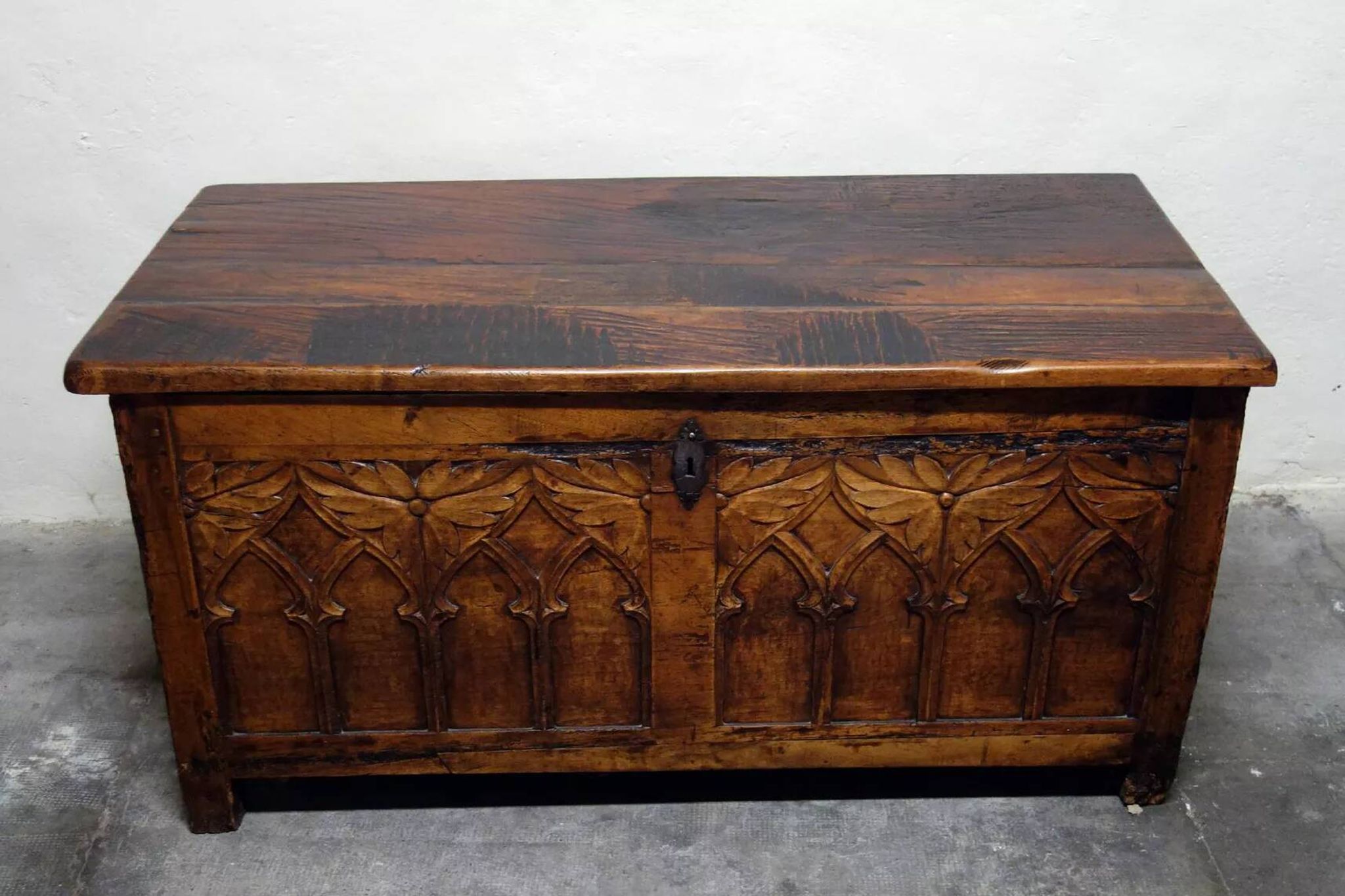Rustic Neo-Gothic Chest, Mid-18th Century