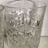 Set of 5 crystal whiskey glasses
