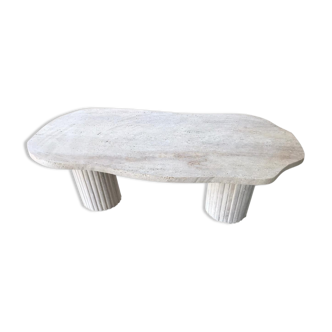 Irregular Venus table - porous natural travertine