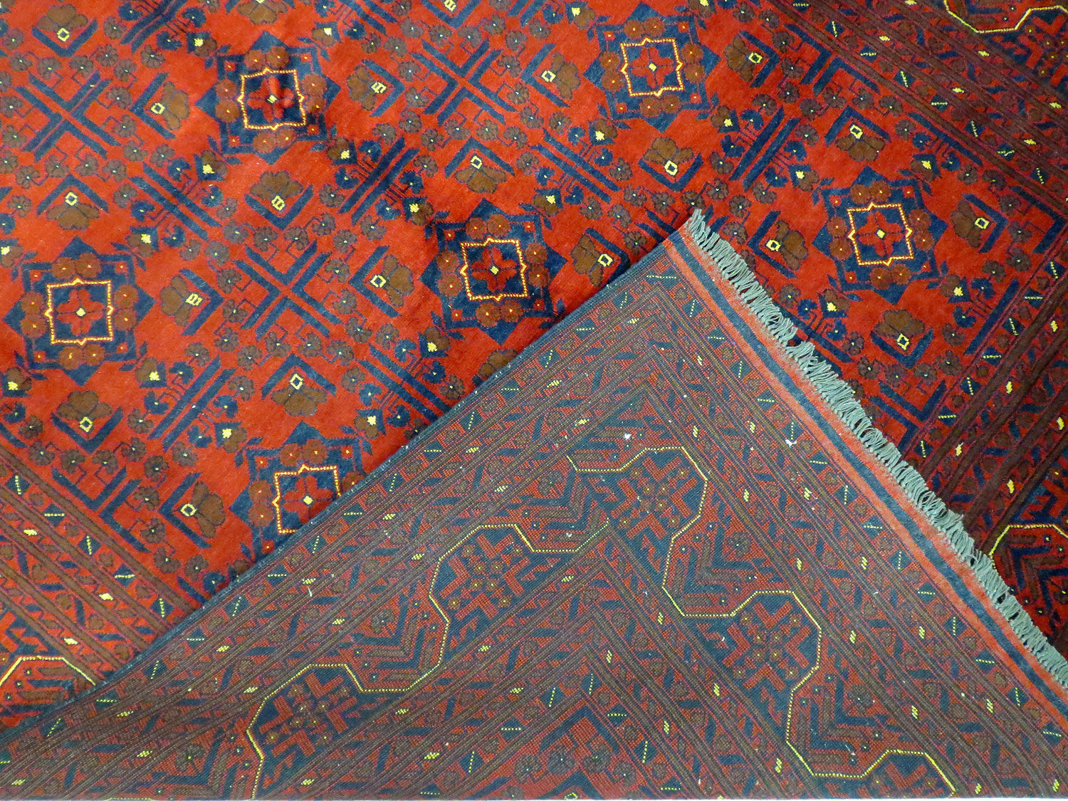 Oriental living room carpet entirely handmade "Khal Mohammady"