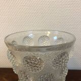 Vintage Verlys glass vase with cabochons