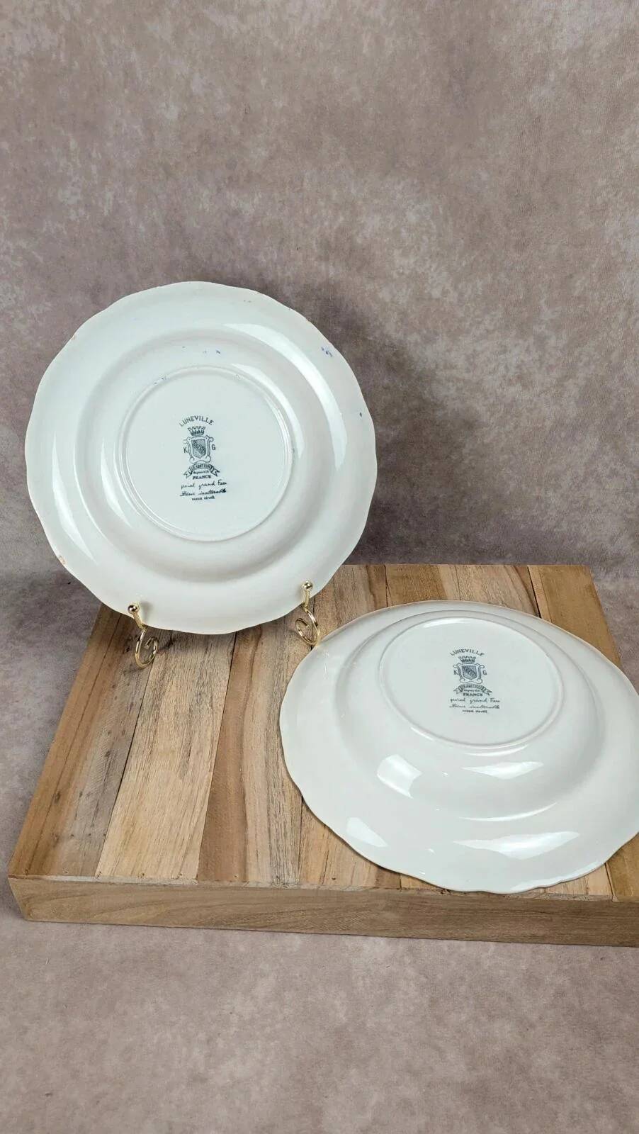 Set of 2 deep plates Lunéville – model The Cottage