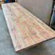 Wooden table and metal legs