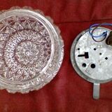 Glass ceiling lamp, vintage