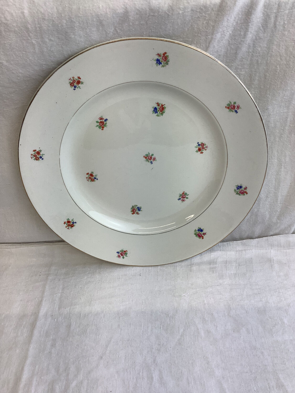 Plat rond Vintage made in france Digoin