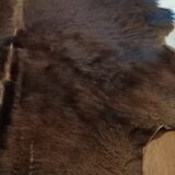 Vintage cow skin carpet, 140 cm x146 cm