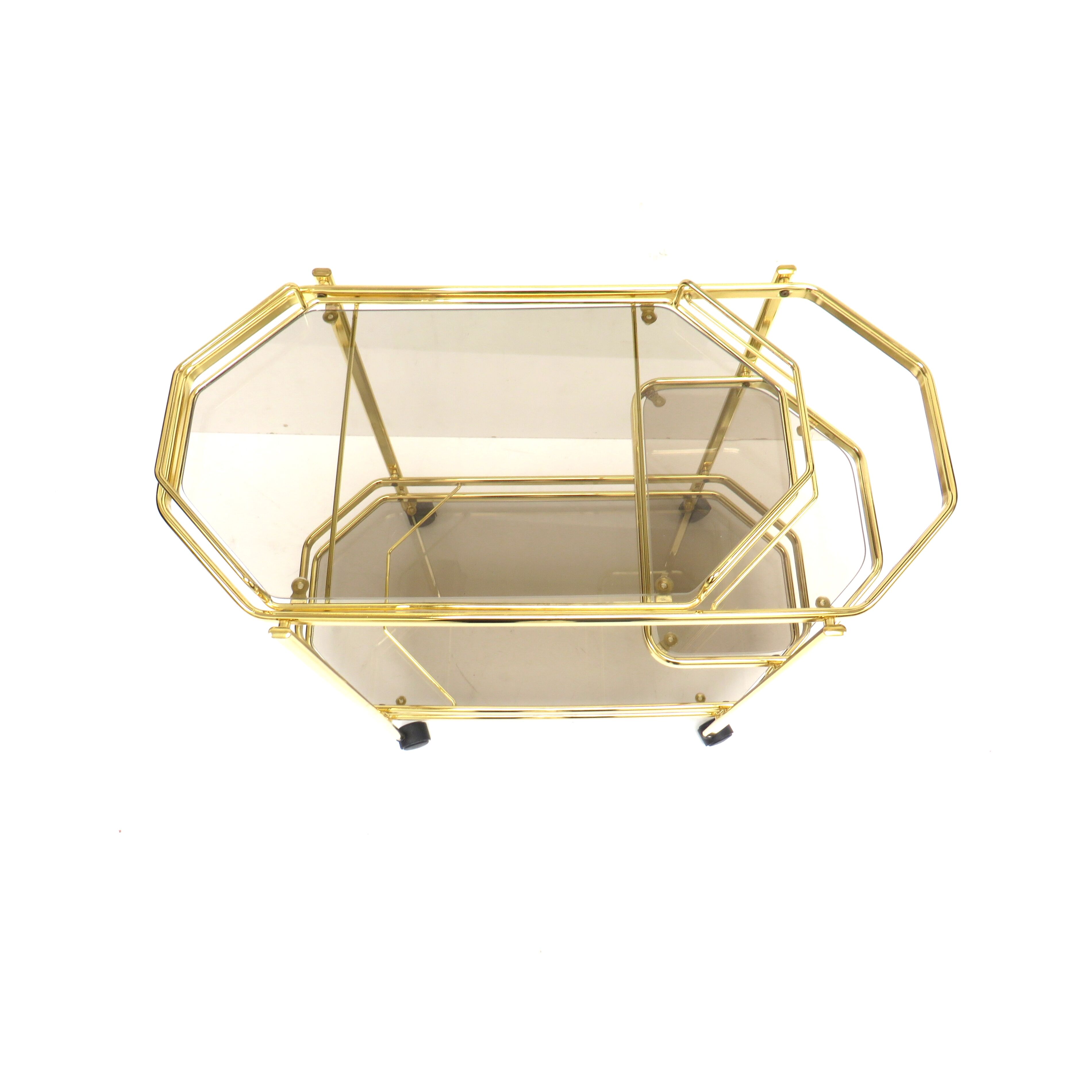 Vintage bar cart / side table hollywood regency style
