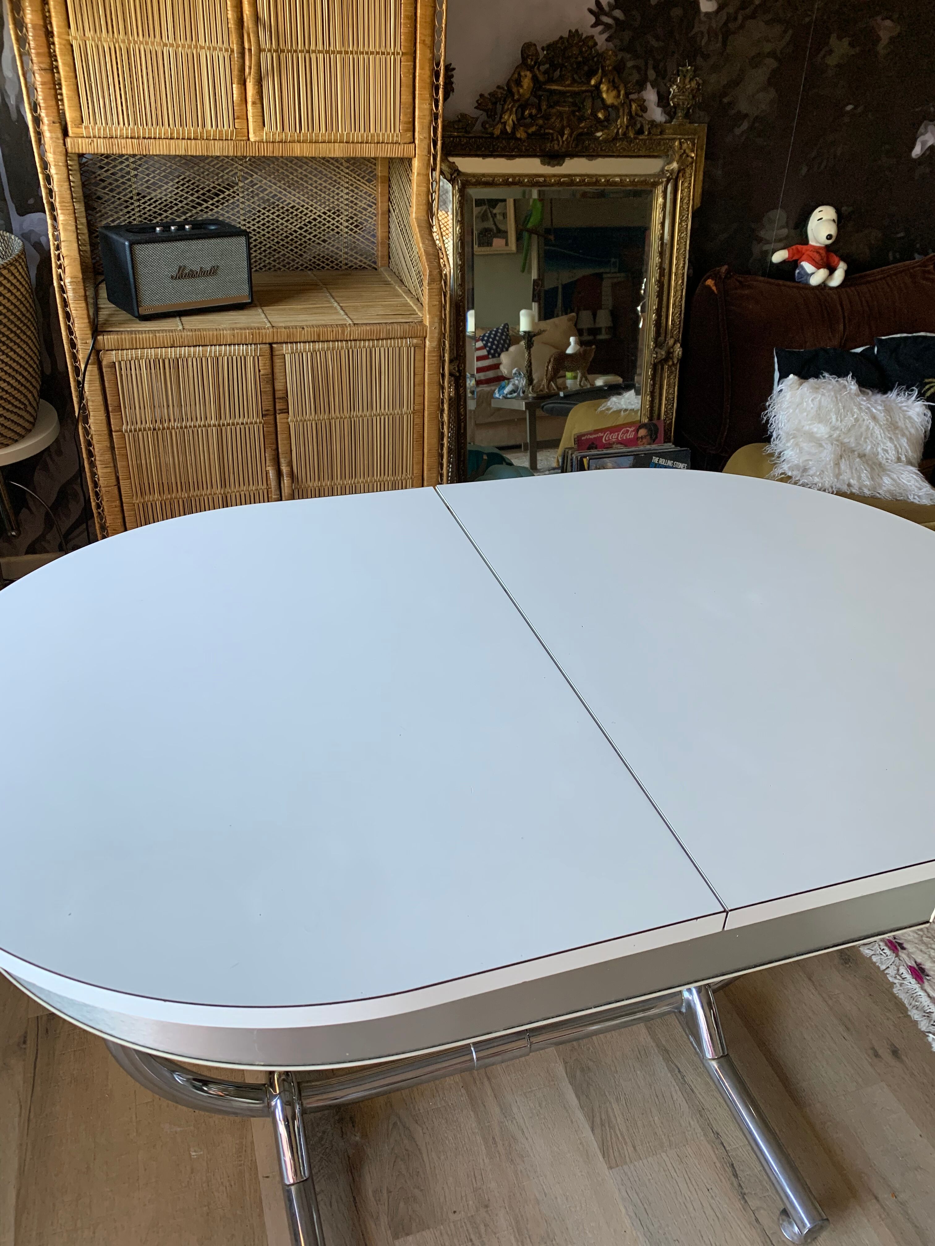 Formica table and chrome
