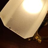 Art Nouveau table lamp + Art Deco globe