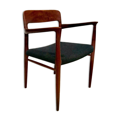 Chaise en teck danois modèle 56 avec accoudoirs par Niels O. Møller pour J.L. Møllers, 1954