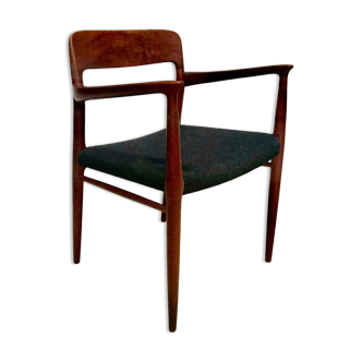 Model 56 Danish teak chair with armrests by Niels O. Møller for J.L. Møllers, 1954