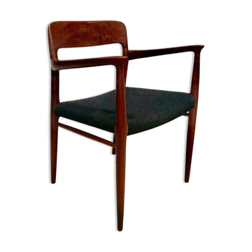 Chaise en teck danois modèle 56 avec accoudoirs par Niels O. Møller pour J.L. Møllers, 1954