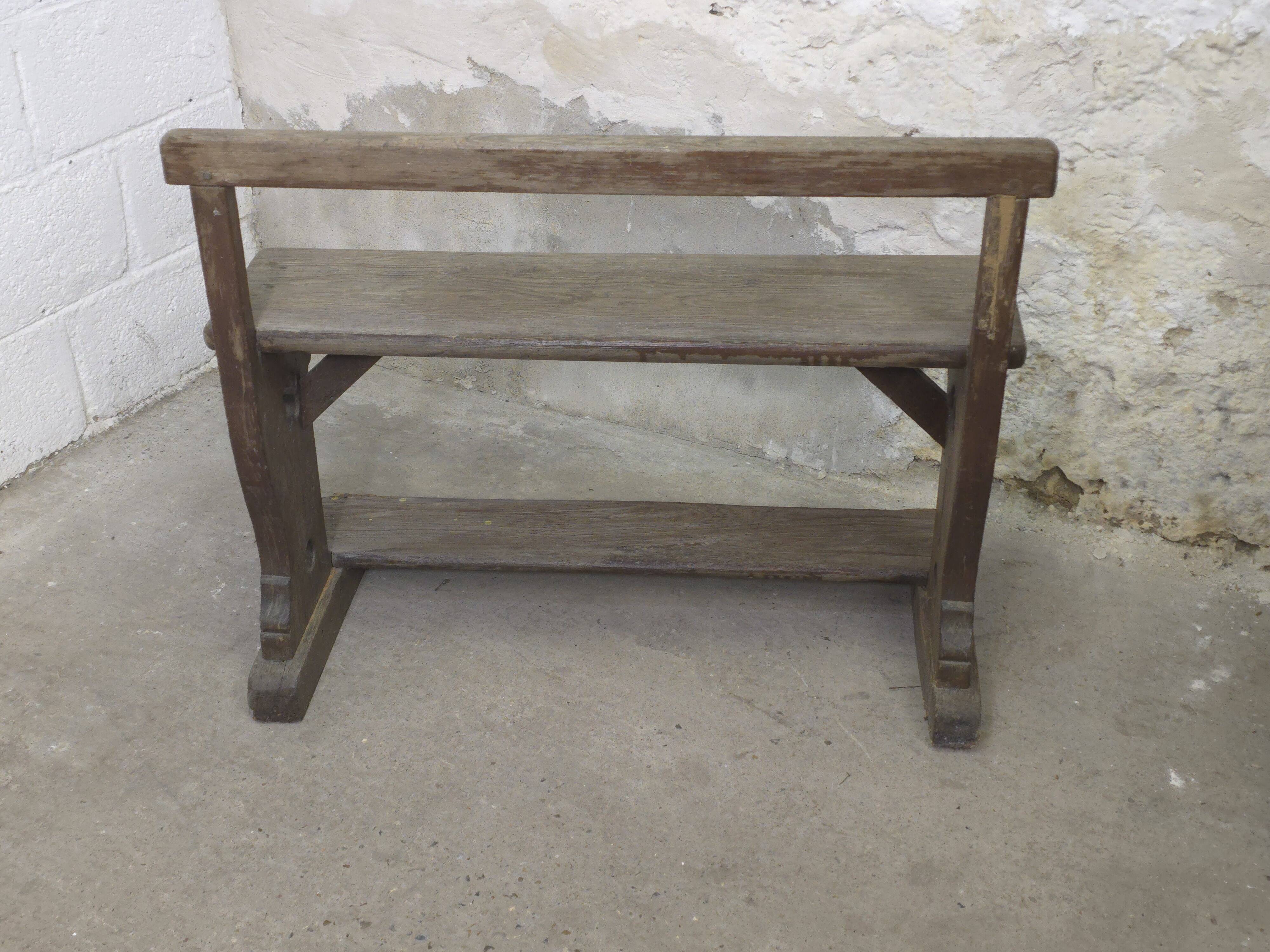 Banc d'école ancien début 20ème