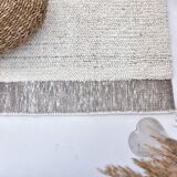 2x8 Earthly & White Turkish Runner Rug, 29x250Cm