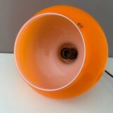 Vintage Peill & Putzler hanging lamp, ceiling lamp orange, space age