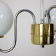 Mid-century glass chandelier Lidokov, 1960's