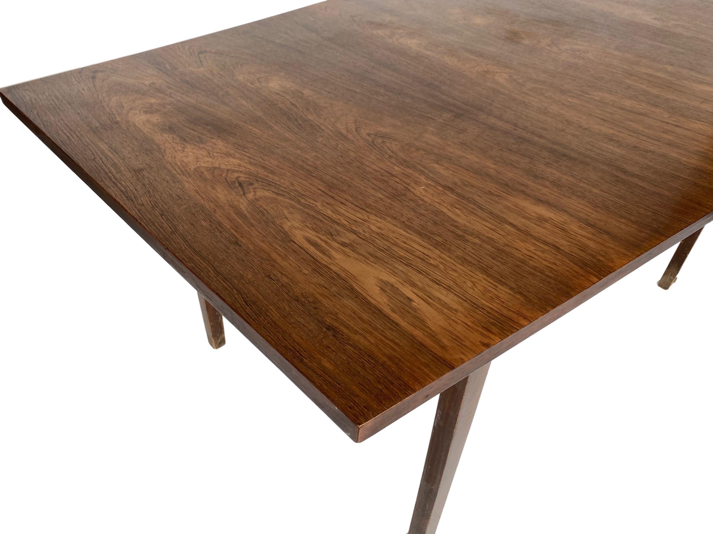 Scandinavian dining table in hexagonal rosewood 1960