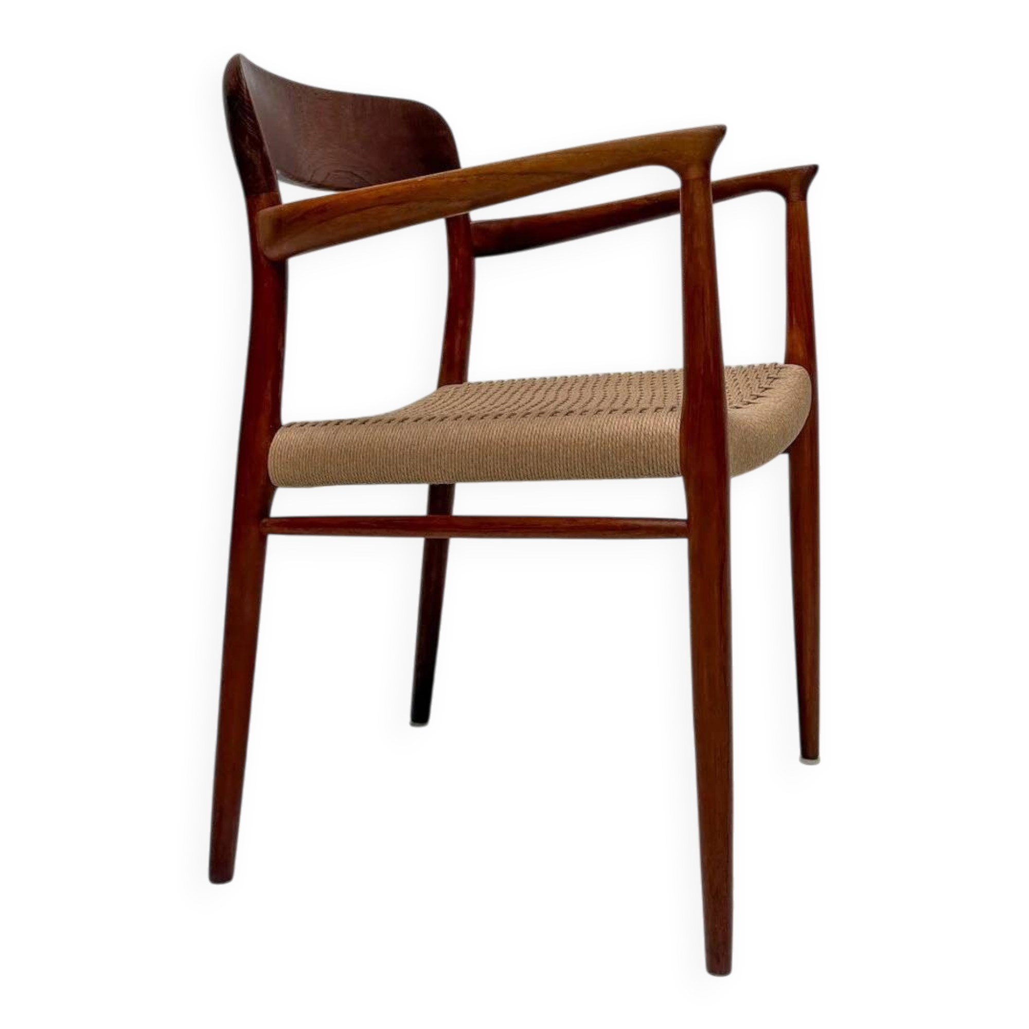 1960s vintage Danish teak dining armchair model 56 by Niels Otto Møller