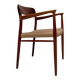 1960s vintage Danish teak dining armchair model 56 by Niels Otto Møller