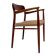 1960s vintage Danish teak dining armchair model 56 by Niels Otto Møller