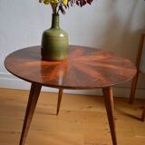 Round tripod coffee table from the 60s