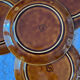 Set of 6 vintage Sarreguemines barbotine dessert plates