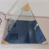 Lampe de Table Vintage Création P Bourguignon Objet d'Art Pyramide Années 1970