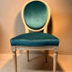 Louis XVI medallion chair, solid beech, unique traditional piece.